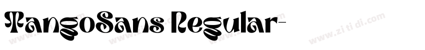 TangoSans Regular字体转换